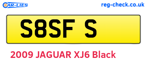 S8SFS are the vehicle registration plates.