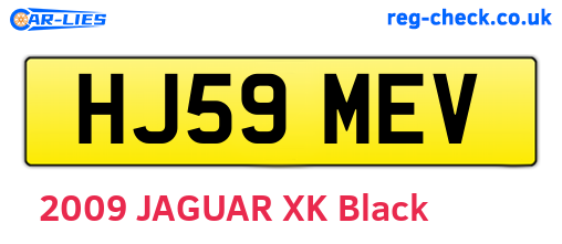 HJ59MEV are the vehicle registration plates.