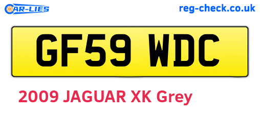 GF59WDC are the vehicle registration plates.