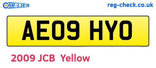 AE09HYO are the vehicle registration plates.