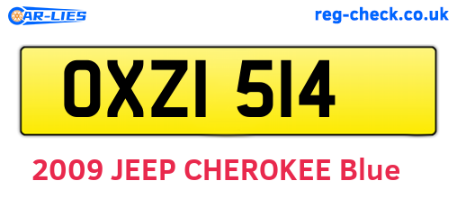 OXZ1514 are the vehicle registration plates.