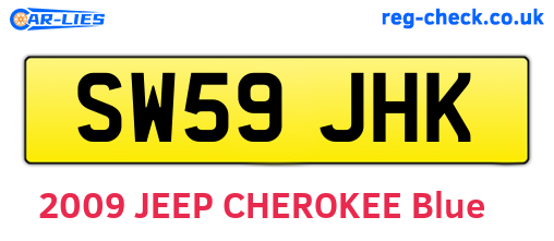 SW59JHK are the vehicle registration plates.