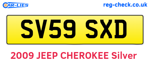 SV59SXD are the vehicle registration plates.