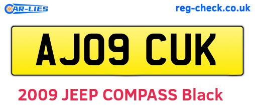 AJ09CUK are the vehicle registration plates.