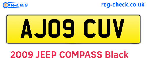 AJ09CUV are the vehicle registration plates.