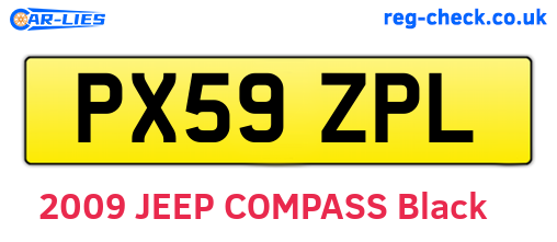 PX59ZPL are the vehicle registration plates.