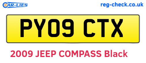PY09CTX are the vehicle registration plates.