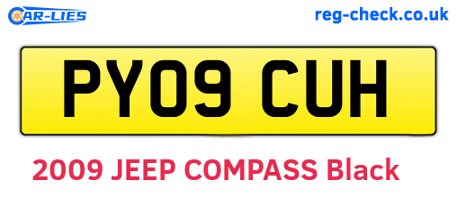 PY09CUH are the vehicle registration plates.