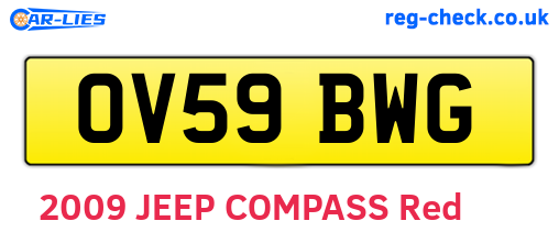 OV59BWG are the vehicle registration plates.