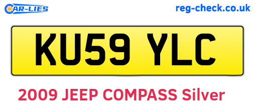 KU59YLC are the vehicle registration plates.