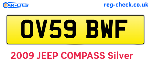 OV59BWF are the vehicle registration plates.