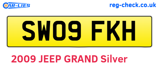SW09FKH are the vehicle registration plates.