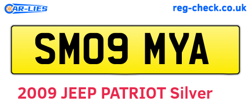 SM09MYA are the vehicle registration plates.