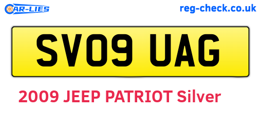 SV09UAG are the vehicle registration plates.