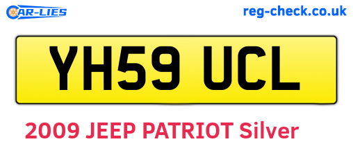 YH59UCL are the vehicle registration plates.