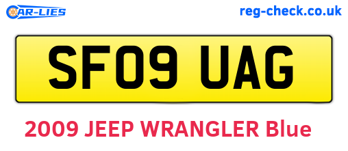 SF09UAG are the vehicle registration plates.