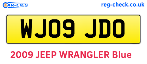WJ09JDO are the vehicle registration plates.