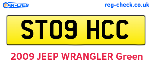 ST09HCC are the vehicle registration plates.