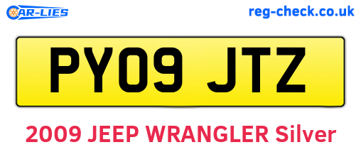 PY09JTZ are the vehicle registration plates.