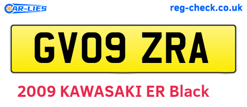 GV09ZRA are the vehicle registration plates.
