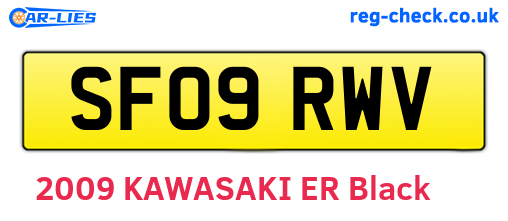 SF09RWV are the vehicle registration plates.