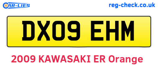 DX09EHM are the vehicle registration plates.