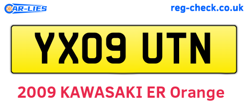 YX09UTN are the vehicle registration plates.