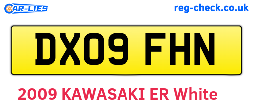 DX09FHN are the vehicle registration plates.