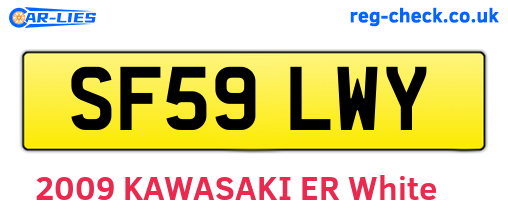 SF59LWY are the vehicle registration plates.