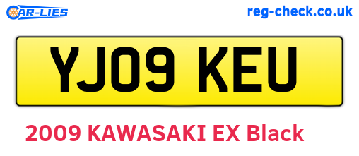 YJ09KEU are the vehicle registration plates.