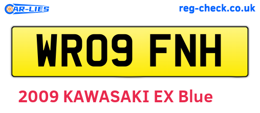 WR09FNH are the vehicle registration plates.