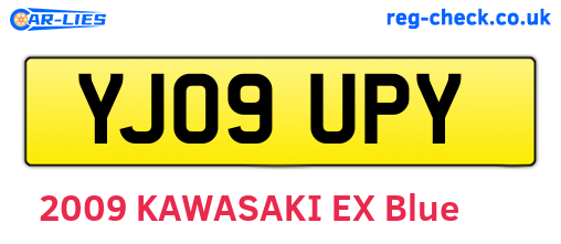 YJ09UPY are the vehicle registration plates.