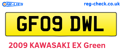 GF09DWL are the vehicle registration plates.