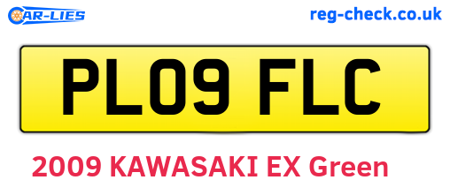PL09FLC are the vehicle registration plates.