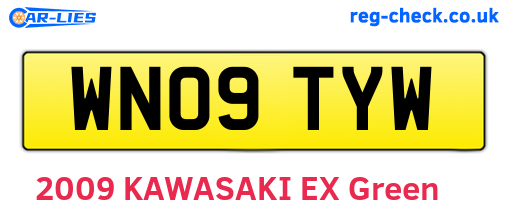 WN09TYW are the vehicle registration plates.