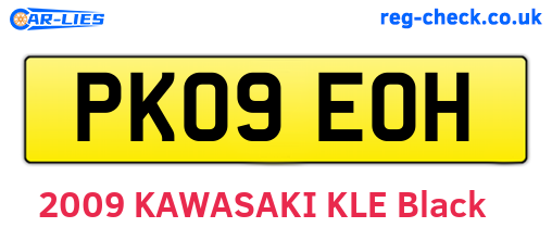 PK09EOH are the vehicle registration plates.
