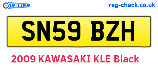 SN59BZH are the vehicle registration plates.