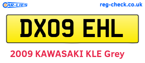 DX09EHL are the vehicle registration plates.