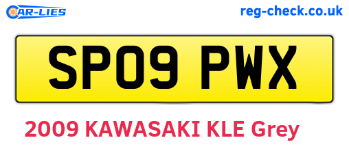 SP09PWX are the vehicle registration plates.