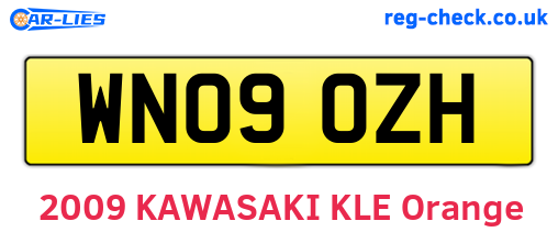 WN09OZH are the vehicle registration plates.