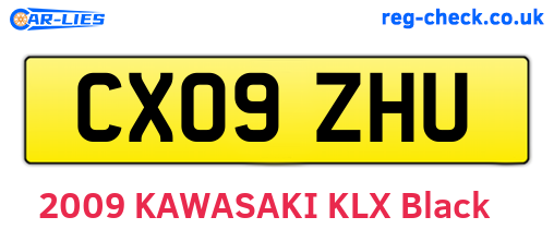 CX09ZHU are the vehicle registration plates.