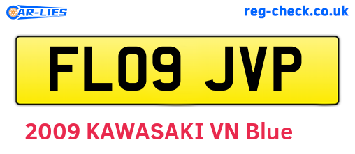 FL09JVP are the vehicle registration plates.
