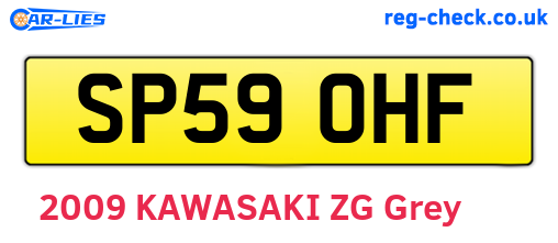 SP59OHF are the vehicle registration plates.