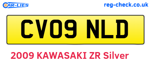 CV09NLD are the vehicle registration plates.