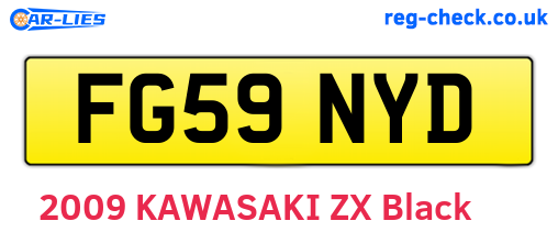 FG59NYD are the vehicle registration plates.