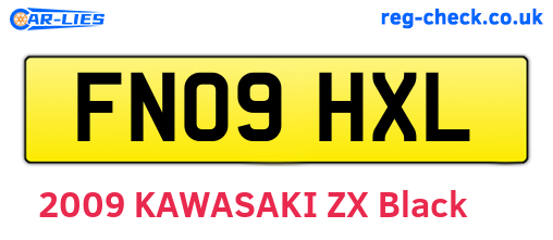FN09HXL are the vehicle registration plates.