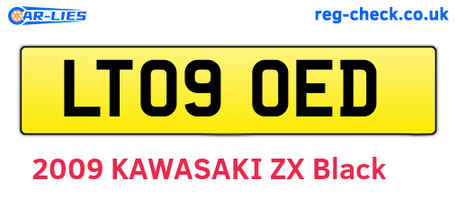 LT09OED are the vehicle registration plates.