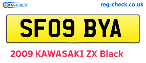 SF09BYA are the vehicle registration plates.