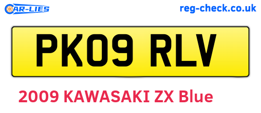 PK09RLV are the vehicle registration plates.
