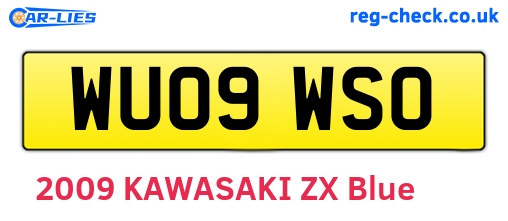 WU09WSO are the vehicle registration plates.